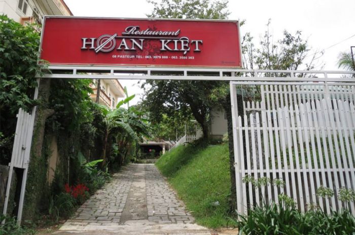 Nhà hàng Hoàn Kiệt - số 8 Pasteur, P.4, Tp.Đà Lạt, Lâm Đồng - ĐT: 063.358 6363