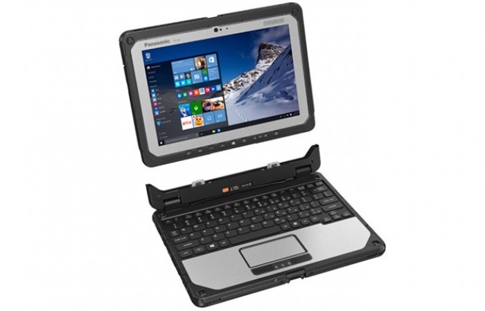 Chiếc laptop có thể tháo dời màn hình.