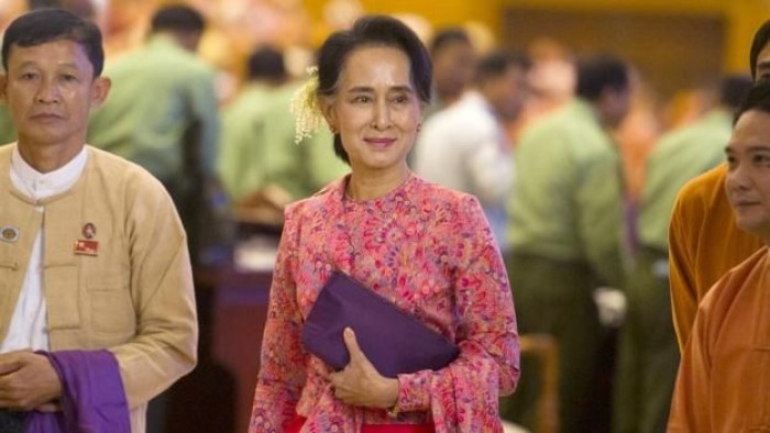 Đảng NLD của Aung San Suu Kyi cho Đảng Dân Chủ đã thắng lớn tại cuộc bầu cử tháng 11 vừa qua. (Ảnh: Getty Images)