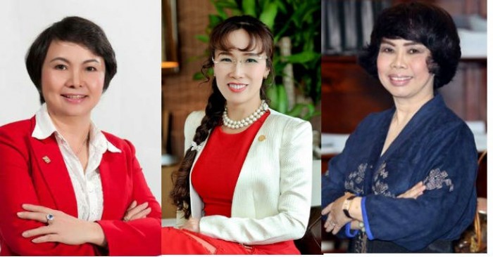 Từ trái sang phải: Bà Cao Thị Ngọc Dung, bà Nguyễn Thị Phương Thảo, bà Thái Hương.