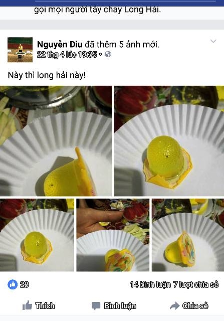 Hình ảnh được chị Dịu chia sẻ trên trang Facebook cá nhân.