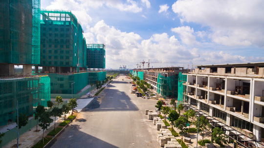 Khu đô thị Sala đang trong quá trình xây dựng