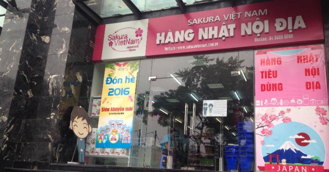 Hàng Nhật Bản nội địa gia tăng sự xuất hiện trên thị trường Việt Nam. Ảnh: N.Thảo