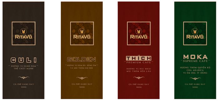 RitaVõ chính thức cho ra mắt dòng cà phê rang xay độc đáo: Culi, Golden, Thích và Moka