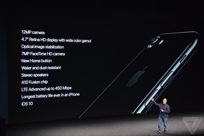 Những nâng cấp mới của iPhone 7 và 7 Plus. Ảnh: The Verge.