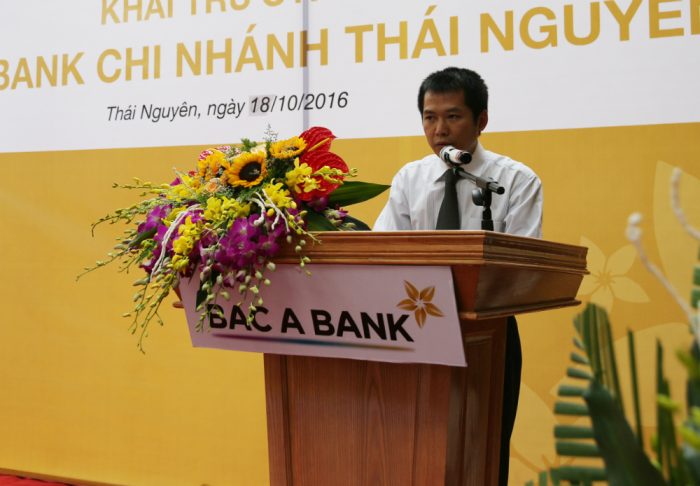 Ông Đặng Trung Dũng – Phó Tổng Giám đốc thường trực BAC A BANK phát biểu