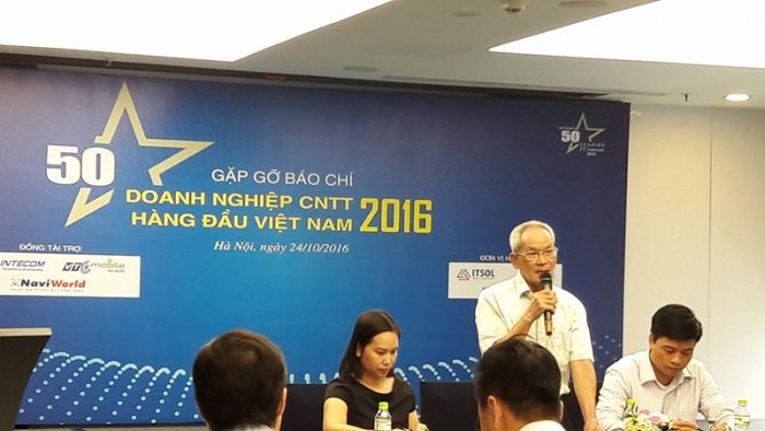 Tiến sĩ Mai Liêm Trực phát biểu tại sự kiện