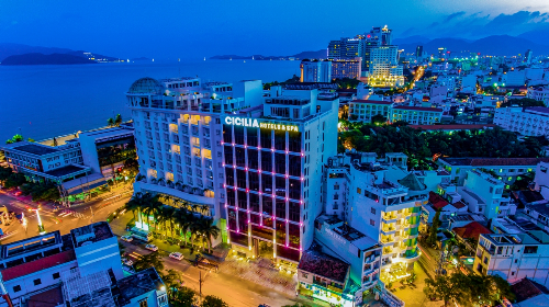 Toàn cảnh khách sạn Cicilia Nha Trang Hotels & Spa.