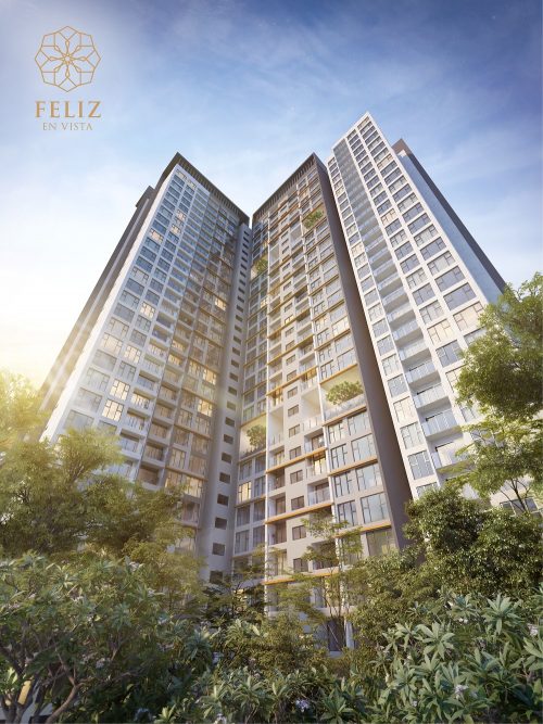 Phối cảnh một tòa tháp của Feliz en Vista