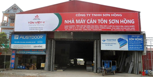 Nhận diện bảng, biển hiệu sản phẩm Tôn Việt - Ý (Vnsteel Thăng Long).