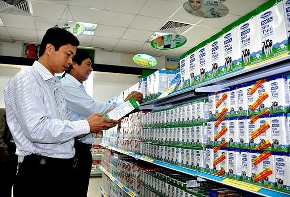 Sản phẩm sữa của Vinamilk đang chiếm một thị phần lớn trong nước và quốc tế