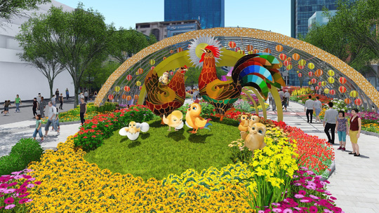 Gia đình nhà gà vui nhộn ở Cổng Gà