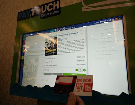 Book thành công suất xem phim từ voucher.