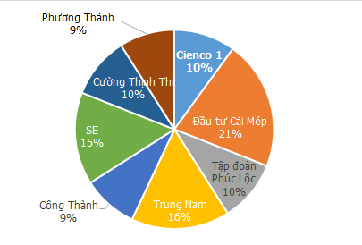 Cơ cấu cổ đông của CTCP BOT Cầu Bạch Đằng 